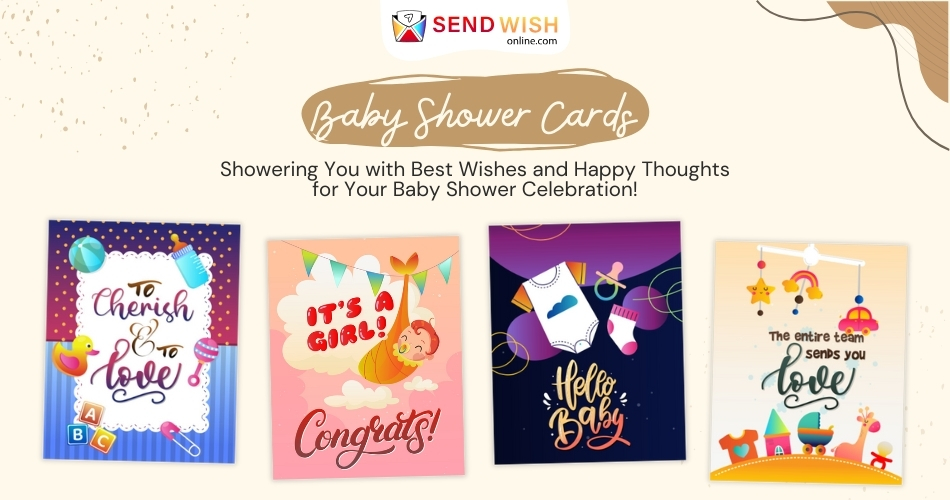 Baby shower greeting cards