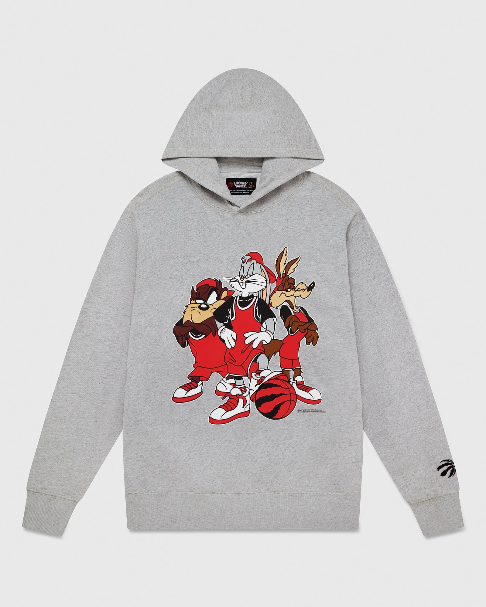 LOONEY TUNES™ X RAPTORS 3-ON-3 HOODIE GREY