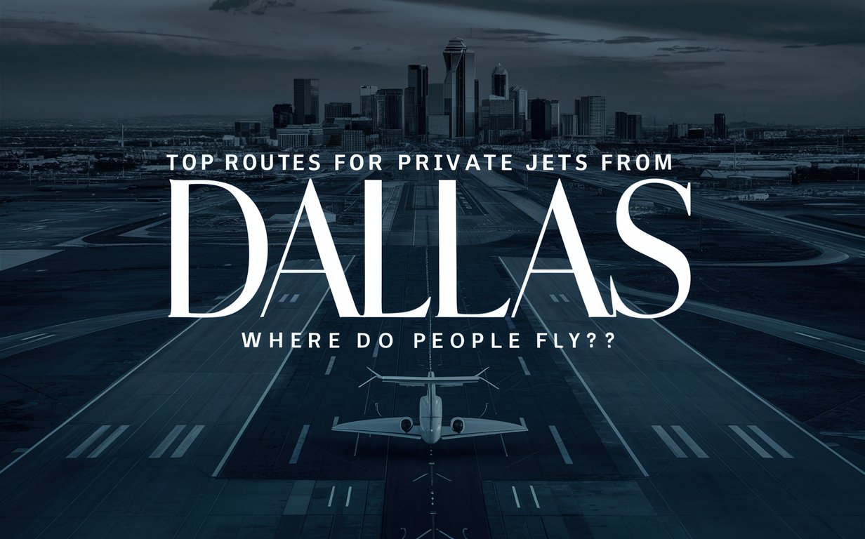 Top Routes for Private Jets from Dallas: Where Do People Fly?