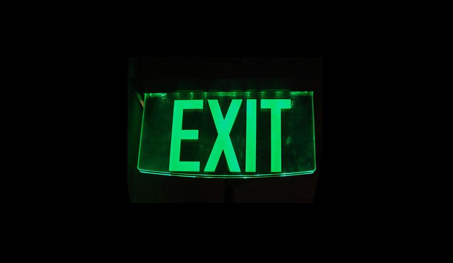 Tritium exit sign