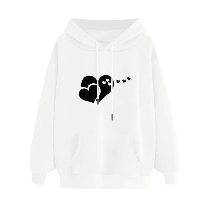 Y2k Black Heart Hoodie.