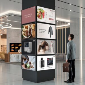 Enhancing Engagement with Vertical Digital Signage: A Strategic Approach
