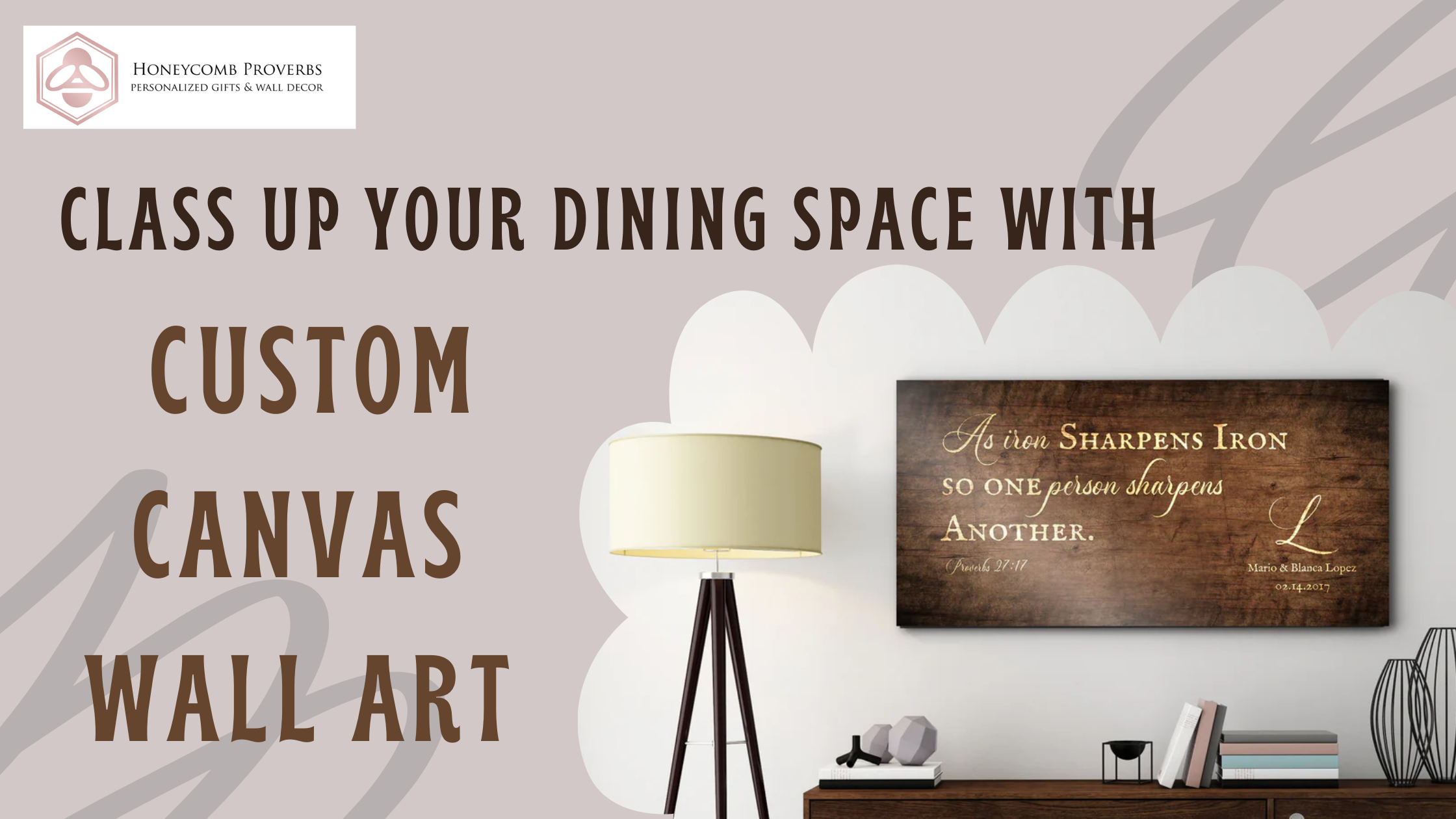 Class up Your Dining Space with Custom Canvas Wall Art